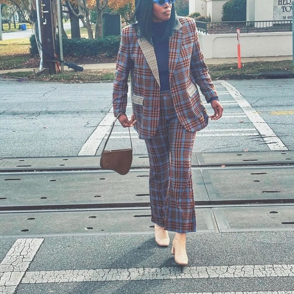 Flared plaid pants - Picture 6 of 6